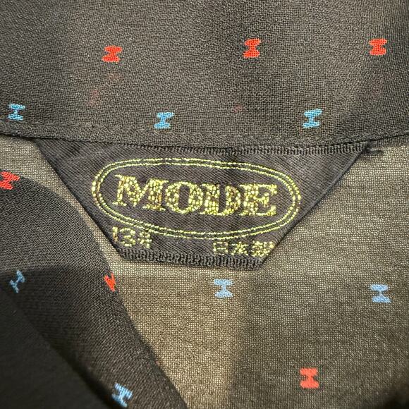 Vintage 70 80s Novelty Car Tie Neck Bow Blouse Retro Holiday Christmas Top Large - Picture 3 of 8